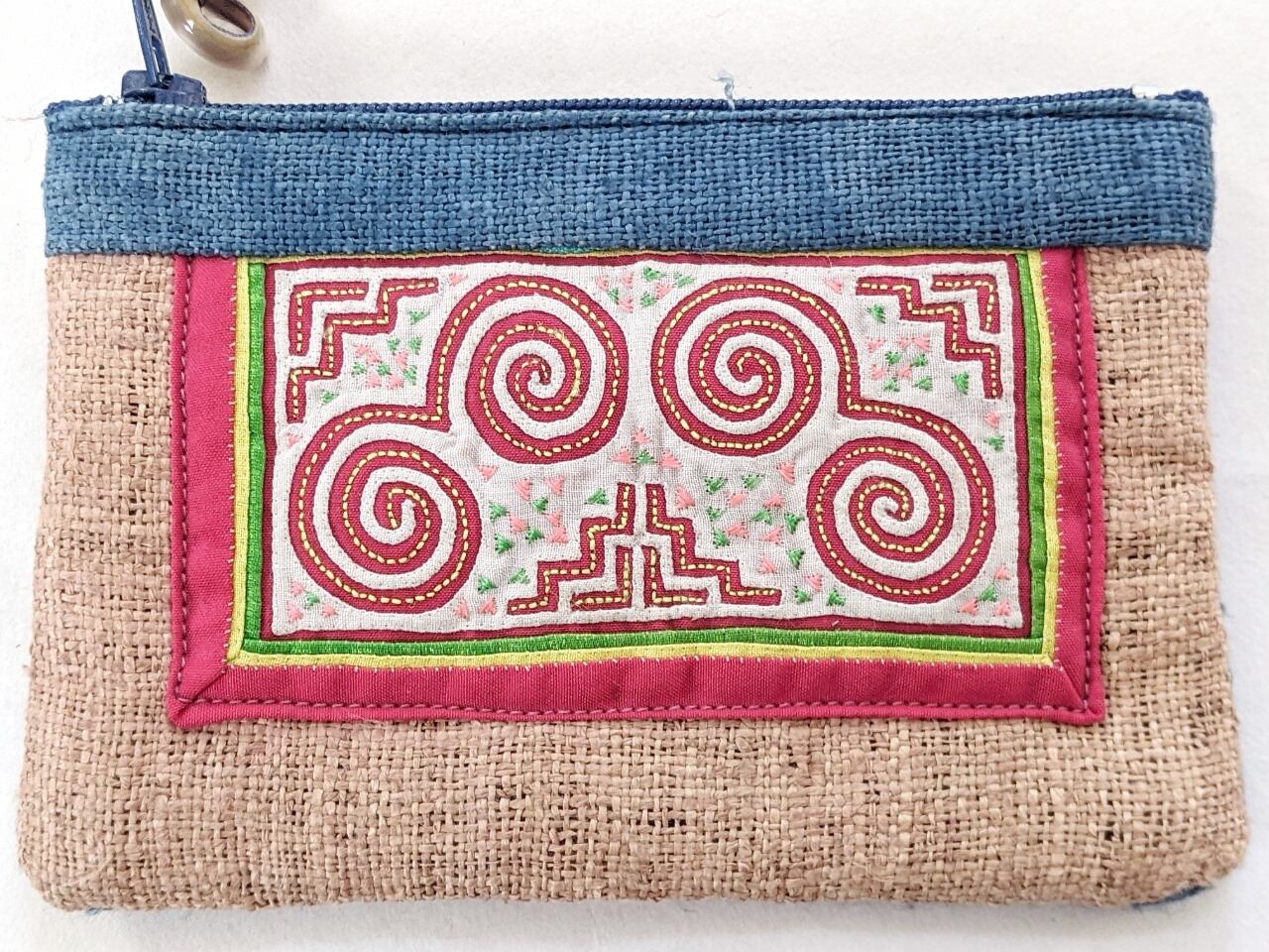 タイ ヤオ族 刺繍 ヘンプ ジャケット 民族衣装 麻 モン族 ナガ族 アカ 