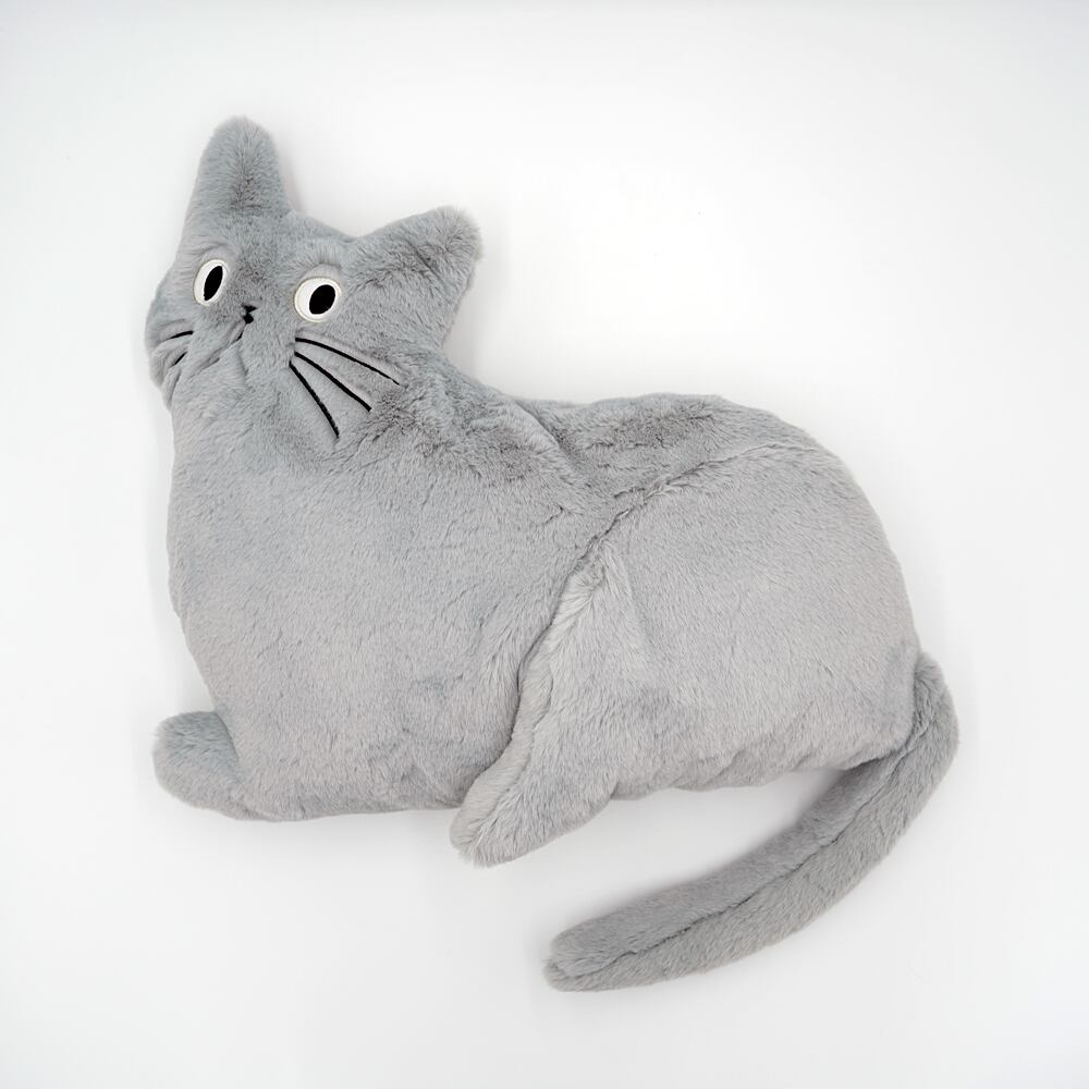 猫クッション ミミクッション ライトグレー マスノヤ衣料品店 マスノヤ猫雑貨店