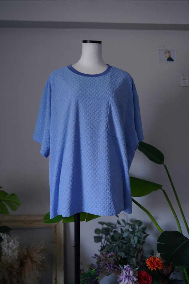 Nora Lily waffle tee  Blue