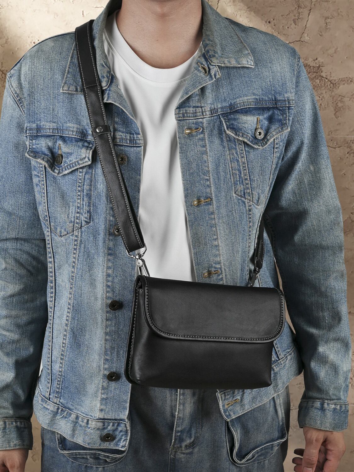 RL【COMPACT HALF MOON BAG LIMONTA -Black-】 | Pay ID