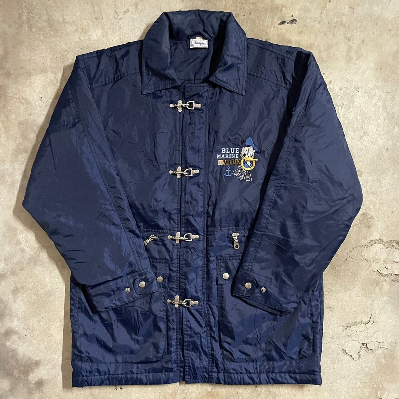 Vintage Disney ドナルド 刺繍 デザイン ファイヤーマンジャケット