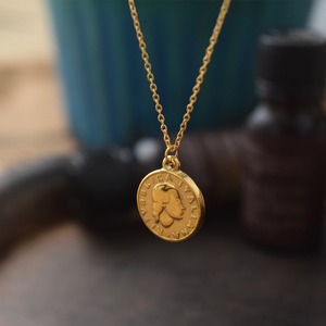 イタリアンコインネックレスゴールド