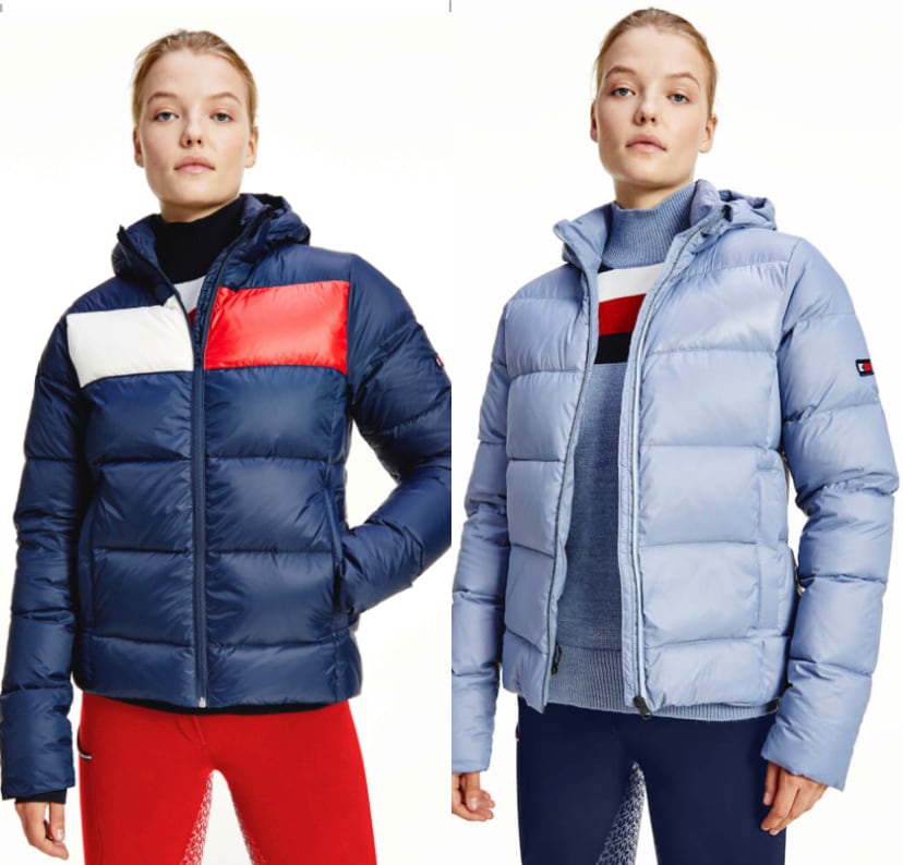 乗馬用ダウンジャケット レディース 撥水加工 Tommy Hilfiger