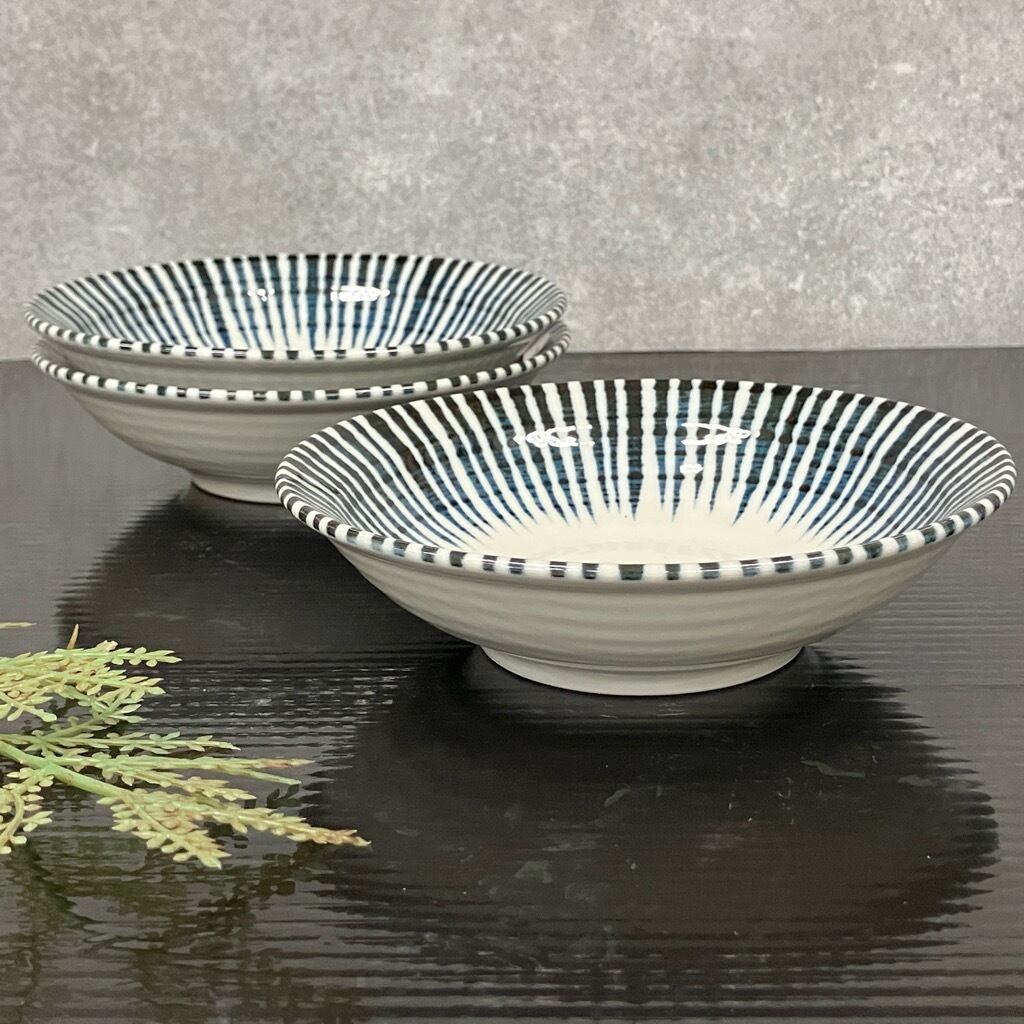 千段十草 リム4.5浅鉢 14cm 和食器【日本製】