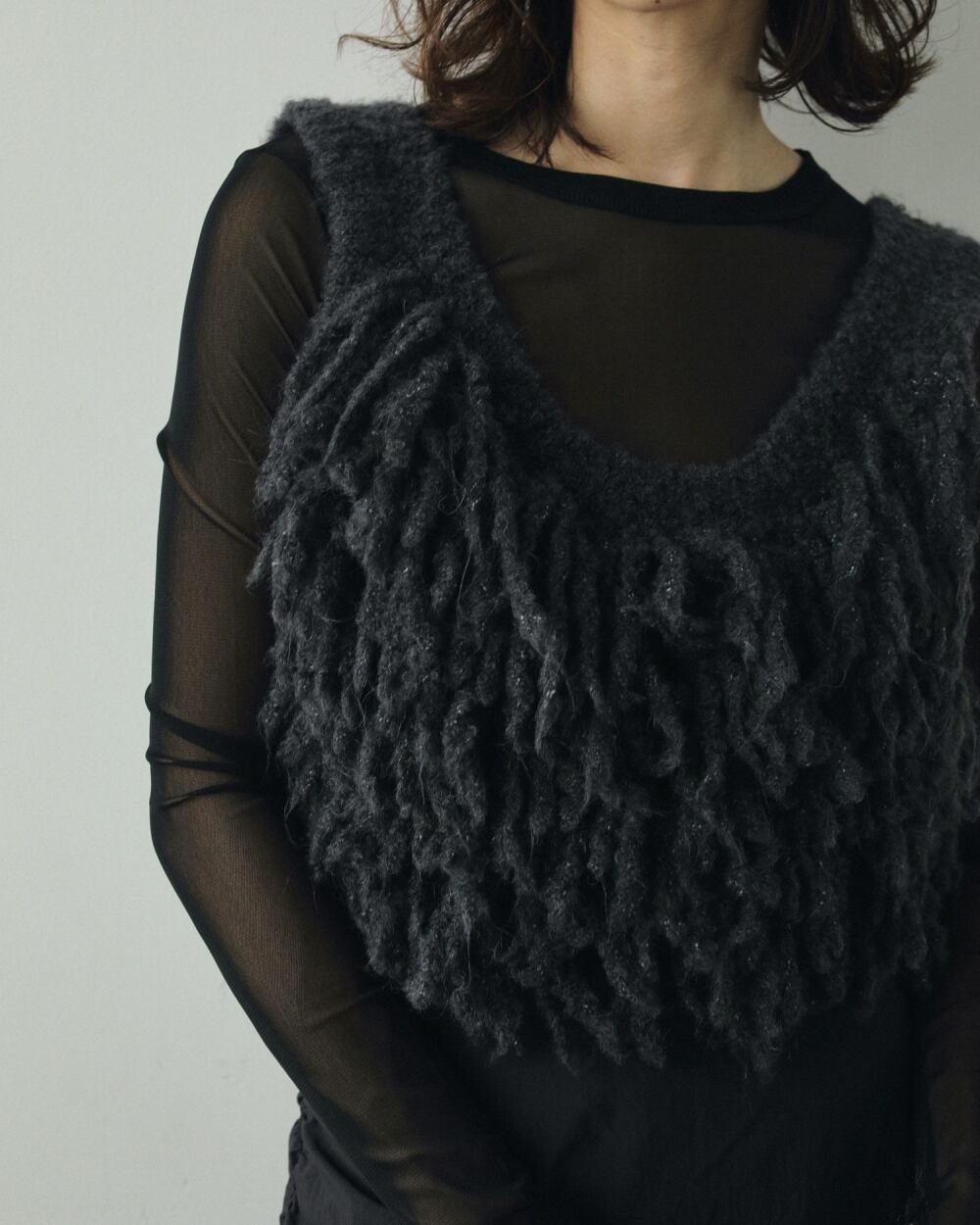 anuke 】Fringe Knit Bustier | valance 福井｜レディース セレクト