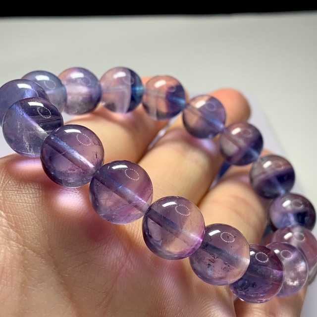 09.幻想的な色合いバイカラーグラデーションフローライトブレスレット