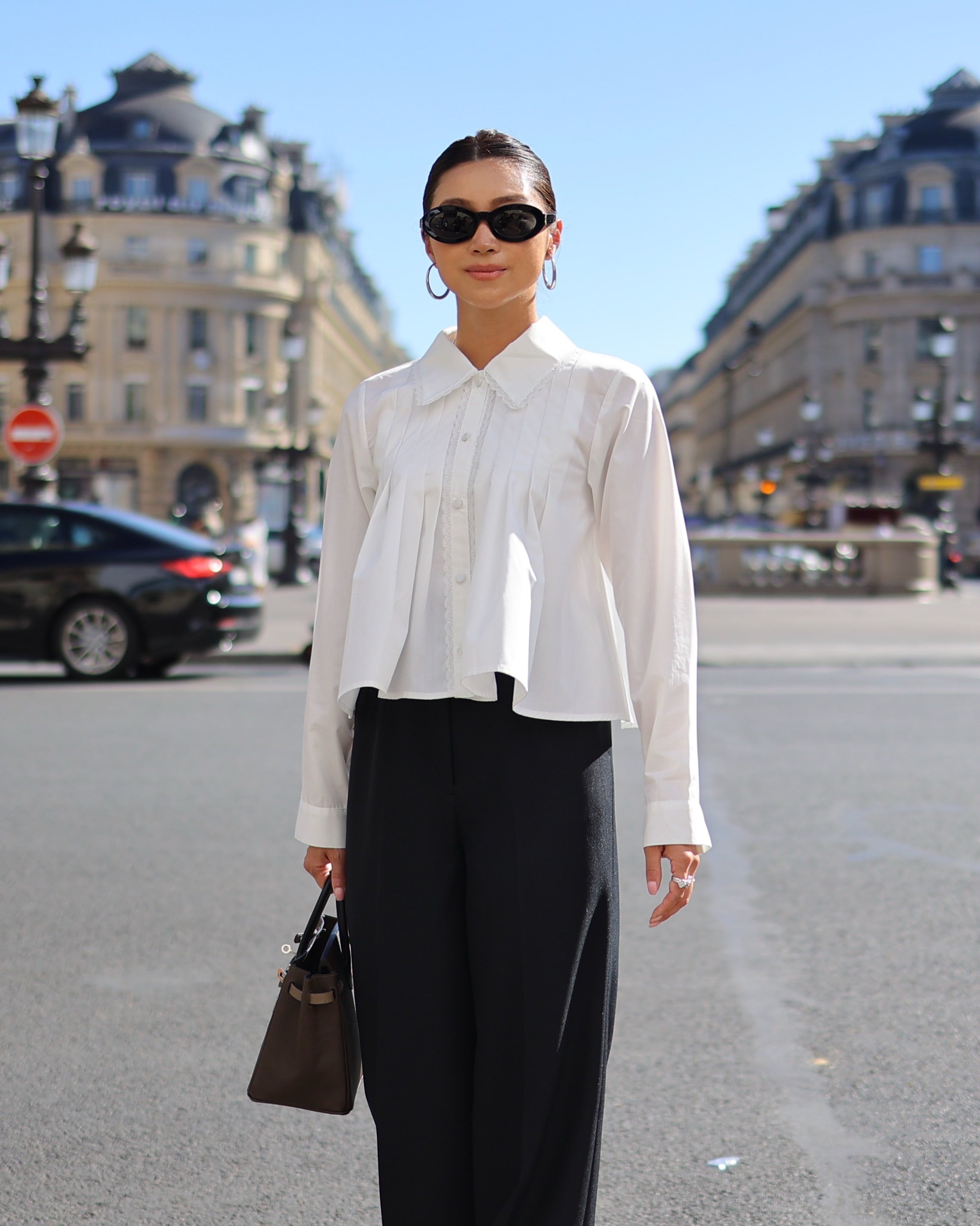 GPS-555 Tuck Long Sleeve Blouse | gypsohila