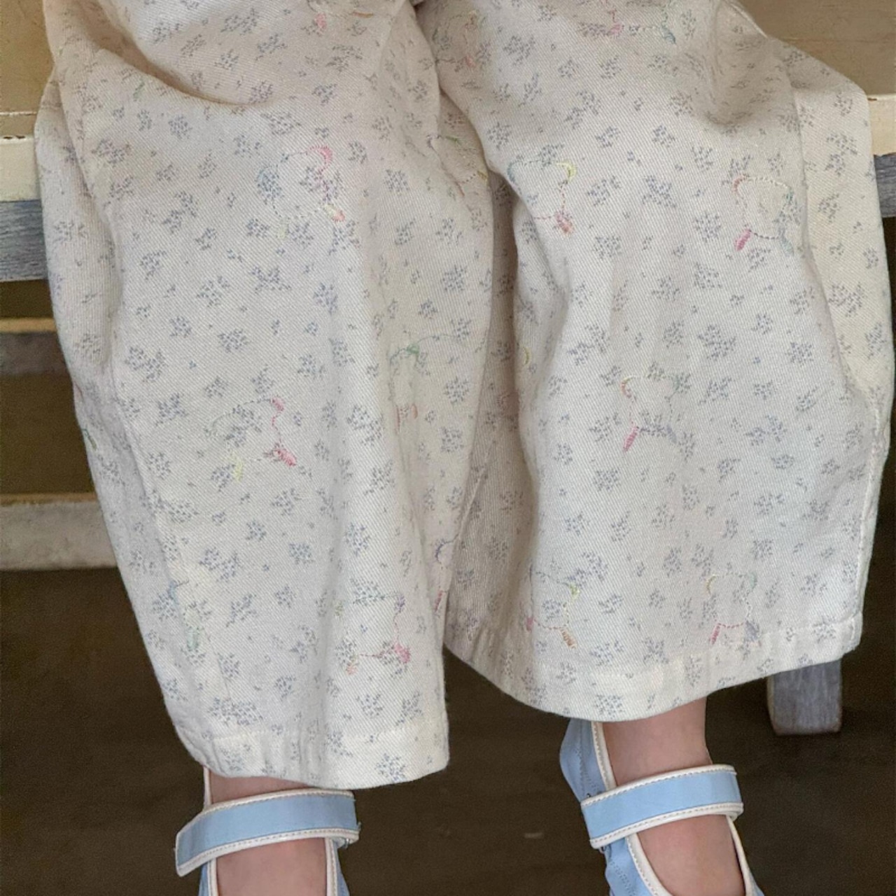 春韓国風花柄オールインワン