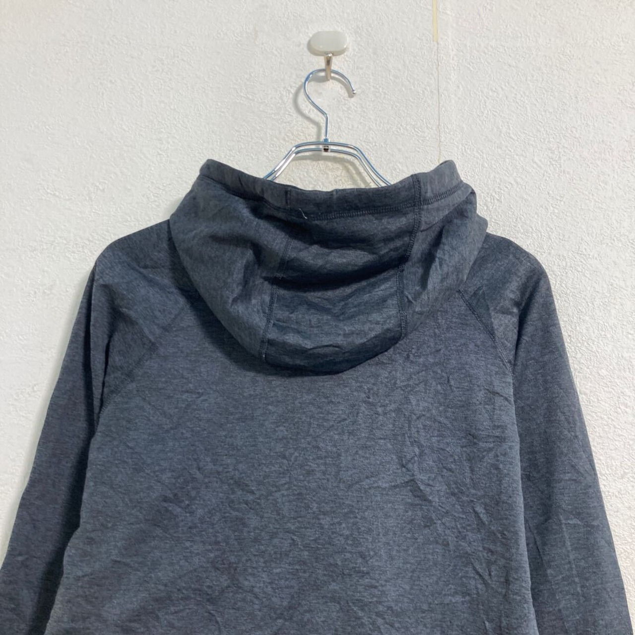 NIKE ロゴ ジャージ パーカー M ダークグレー ナイキ プルオーバー 裏 