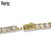 4mm 55cm  luxury tennis necklace gold