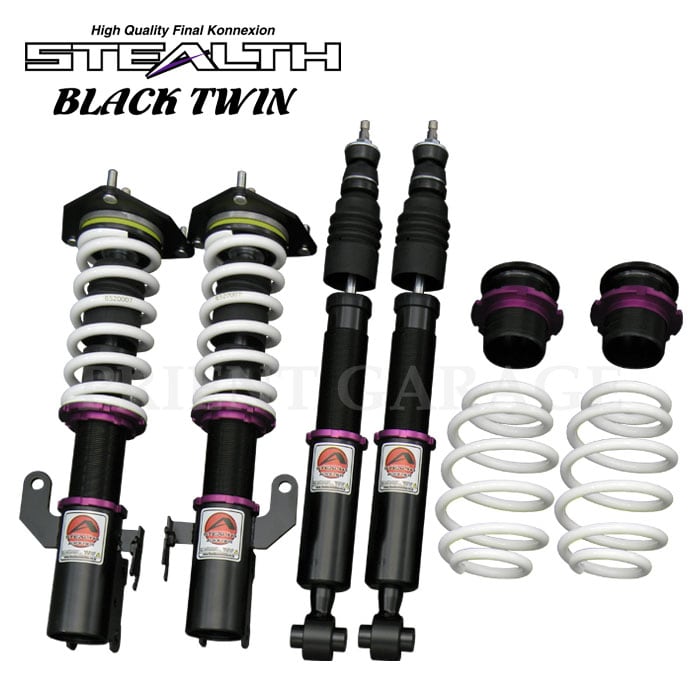 STEALTH BLACK TWIN】 車高調キット TOYOTA MXPA10 ヤリス専用 2WD