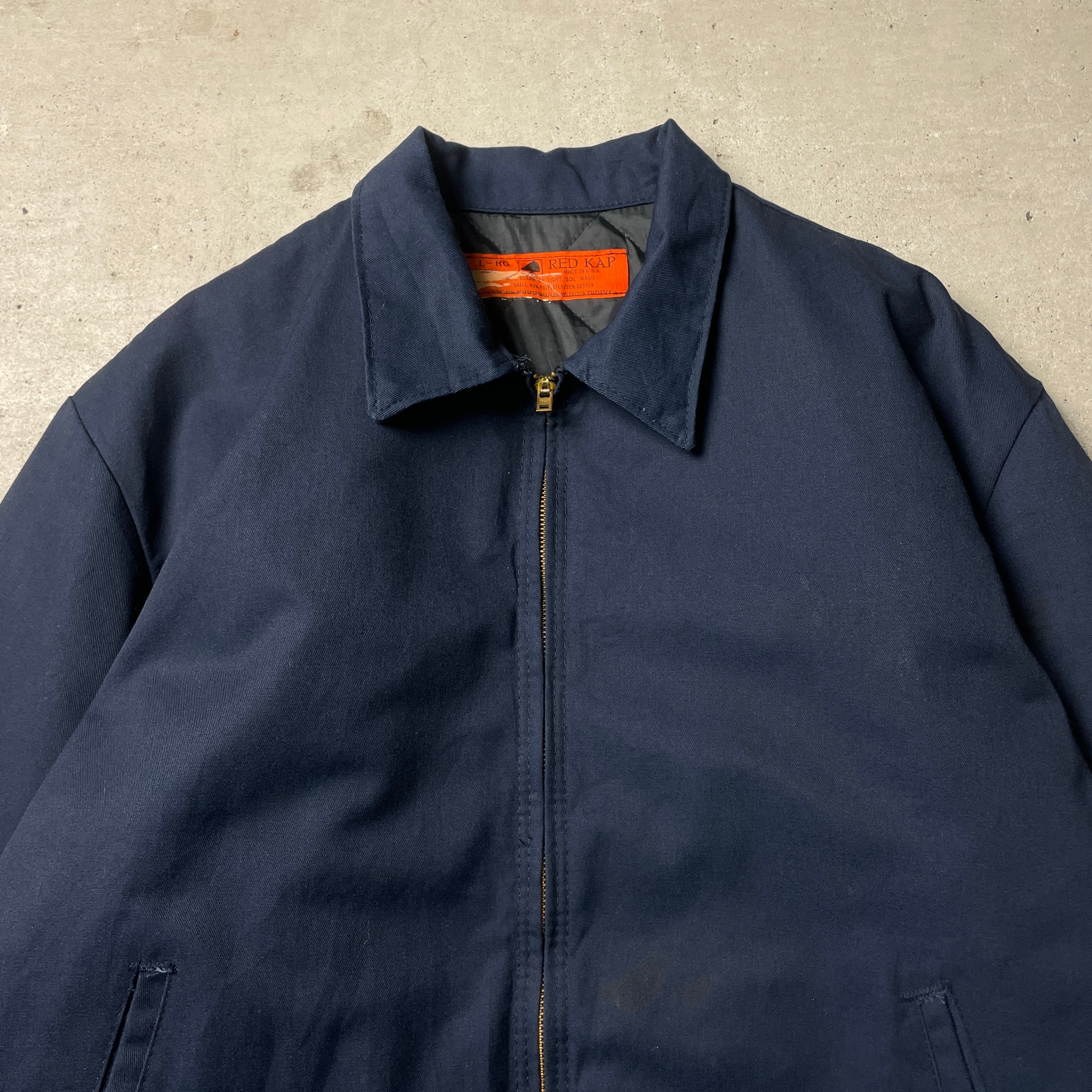 70年代 USA製 REDKAP レッドキャップ ワークジャケット キルティング 