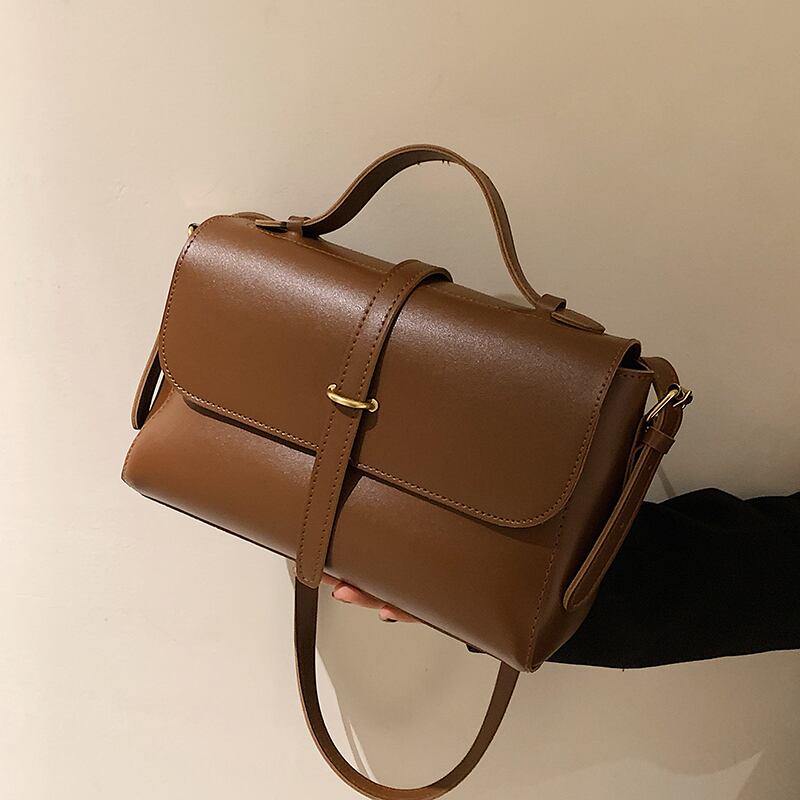 スタンダード レトロ スクウェア メッセンジャーバッグ 手作りハンドバック96845264163