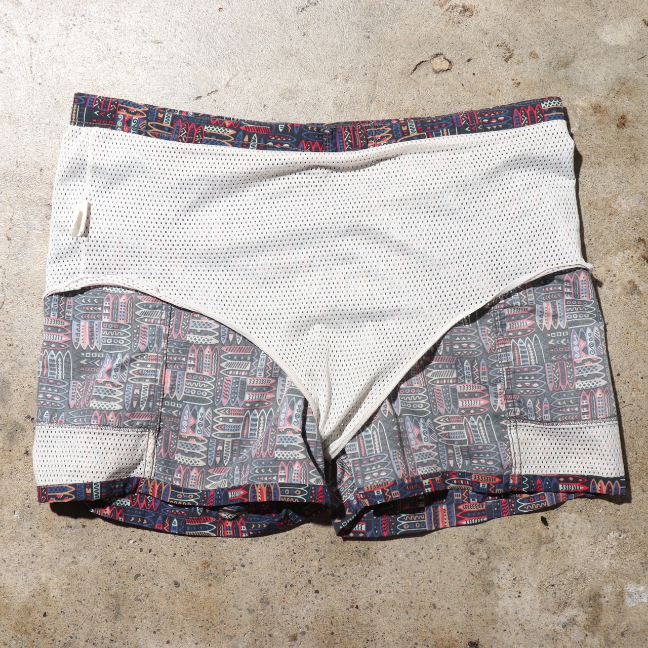 美品 L 波タグ 94年 リバーショーツ patagonia rivers shorts パタゴニア 水着 サーフボード スイムショーツ 総柄 rivershorts
