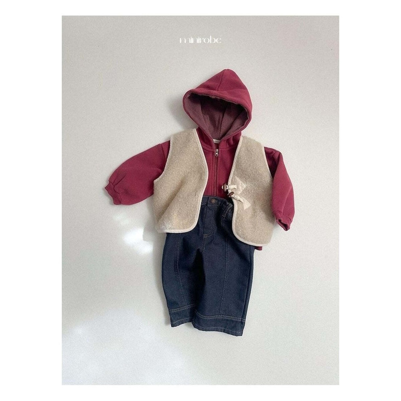 【取寄】minirobe ダンブルベスト｜冬服｜韓国子供服