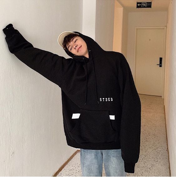 全3色 パーカー フード ゆったり カジュアル ストリート 韓国風