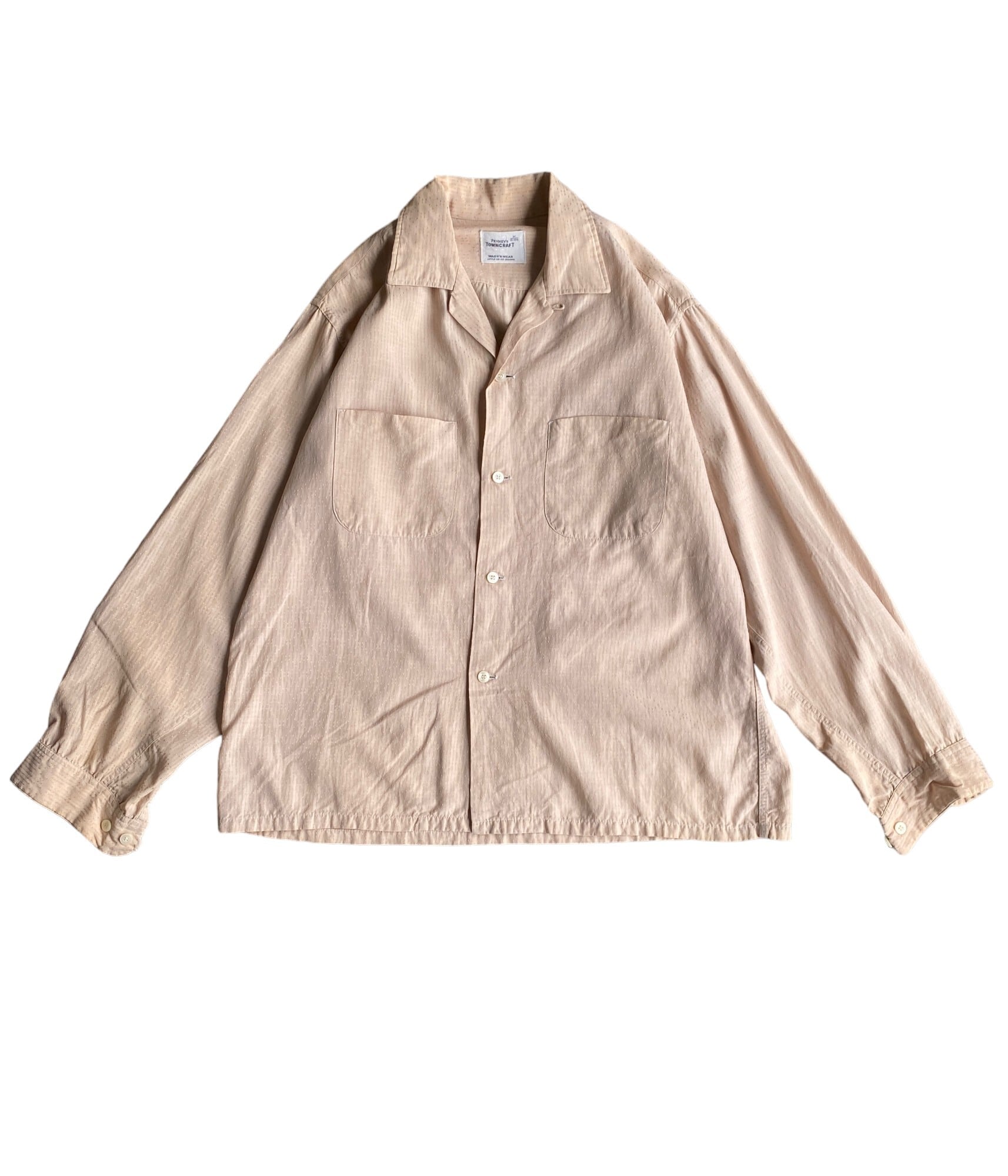 Vintage 60s M Rayon Open collar shirt -Towncraft- | BEGGARS  