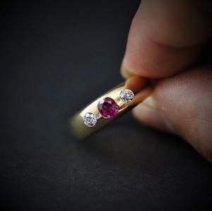 Ruby & Diamond Gypsy Ring 　ルビー　＆　ダイヤモンド　ジプシーリング