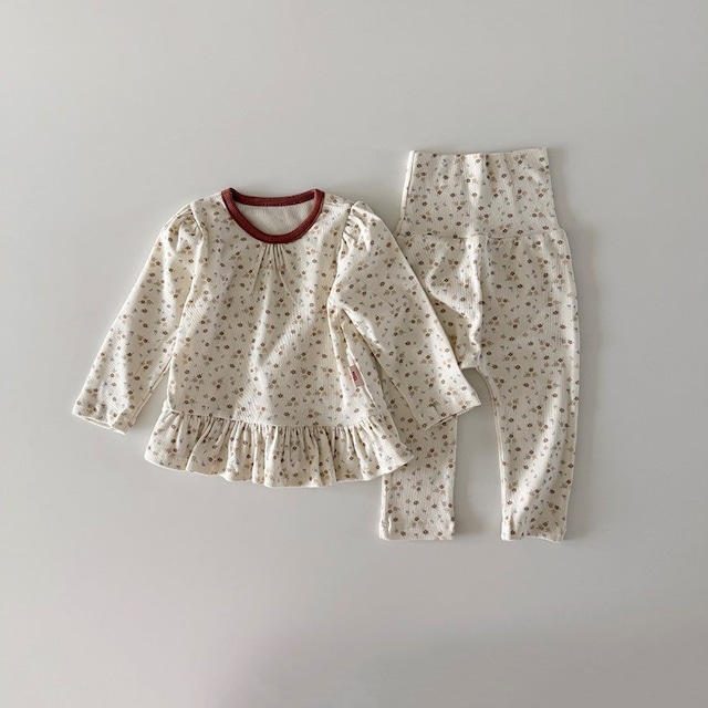 【取寄】here i am|mood flare loungewear|ムードフレアルームウェア|12M-120|kids|26 autumn