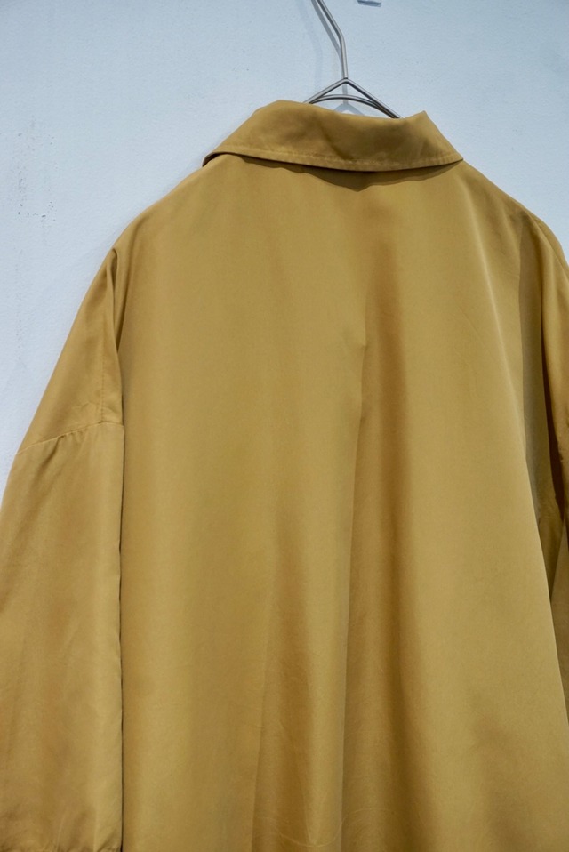 polyester s/s zip shirt