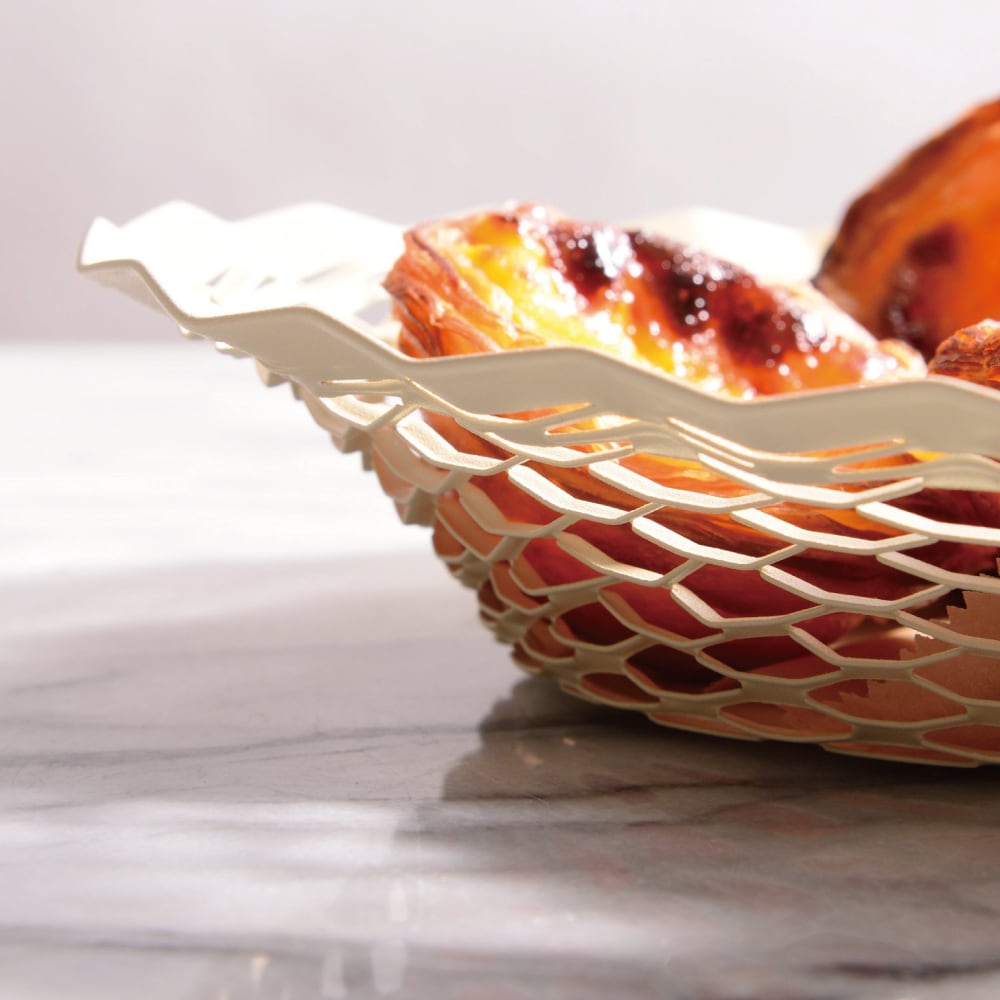 ロジェ オルフェヴル ステンレス ブレッドバスケット クリーム