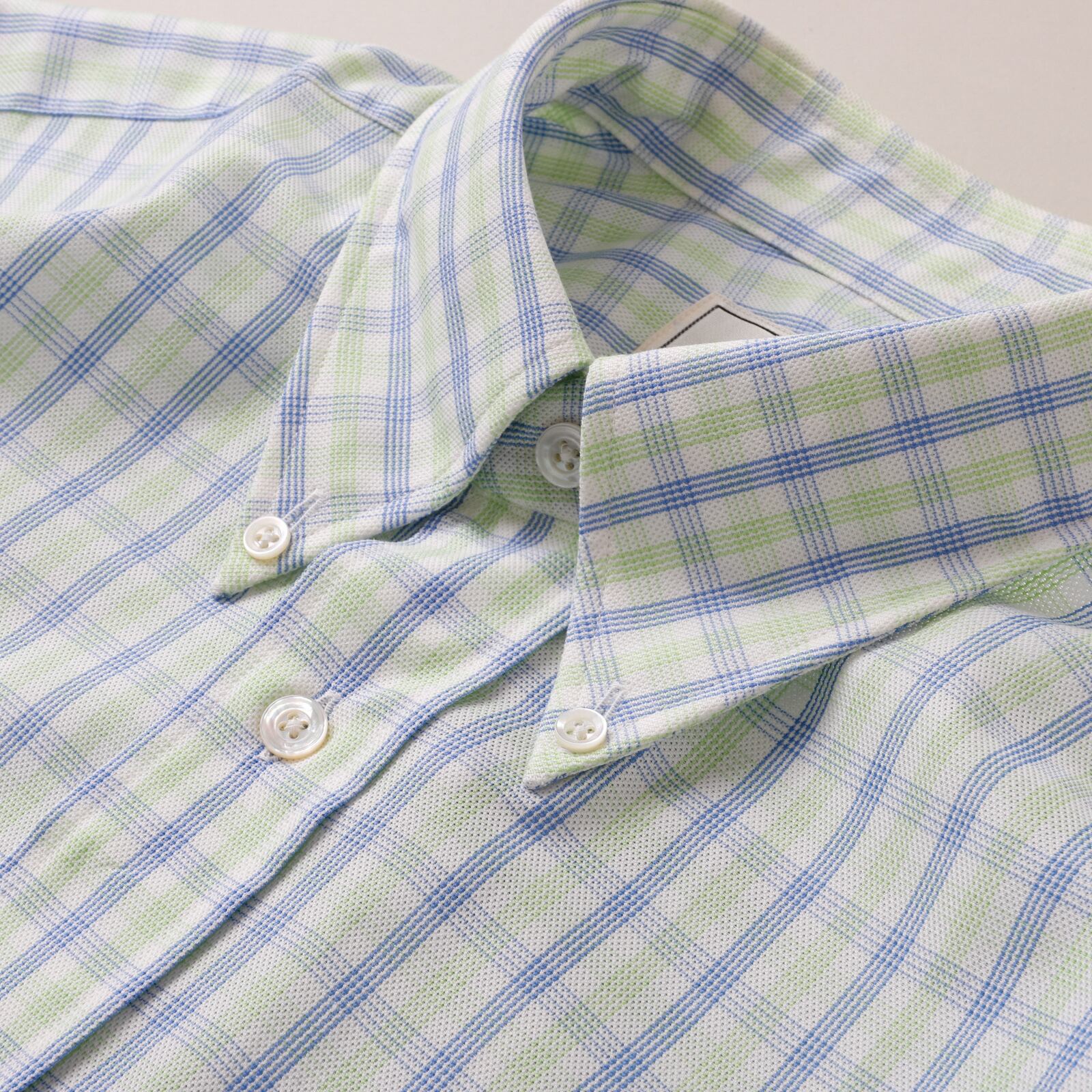 未使用】HERMES special cotton check shirt made in France dead