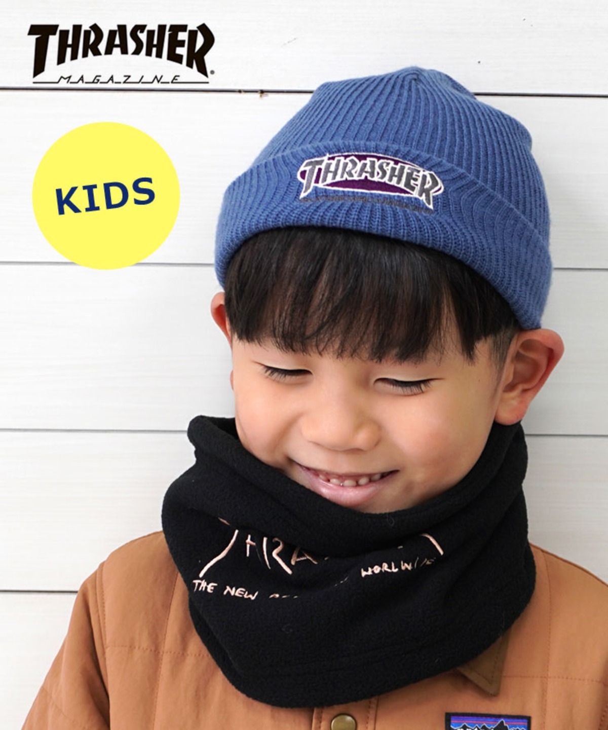 THRASHER スラッシャー キッズ OVAL MAG アクリルビーニー 22TH-N52K