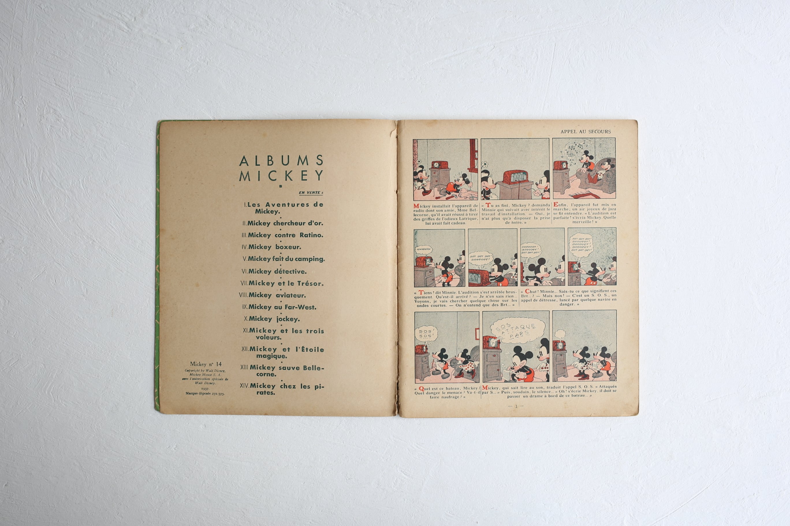 フランス アンティーク ヴィンテージ Disney 1937年 フランス語絵本