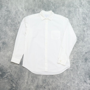 【MANUAL ALPHABET】 LOOSE FIT REGULAR COLLAR SHIRT (WHITE) マニュアルアルファベット ルーズフィット レギュラーカラーシャツ