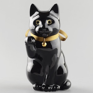 へそくりの招き猫 壱号黒 / Manekineko Bank First Model Black