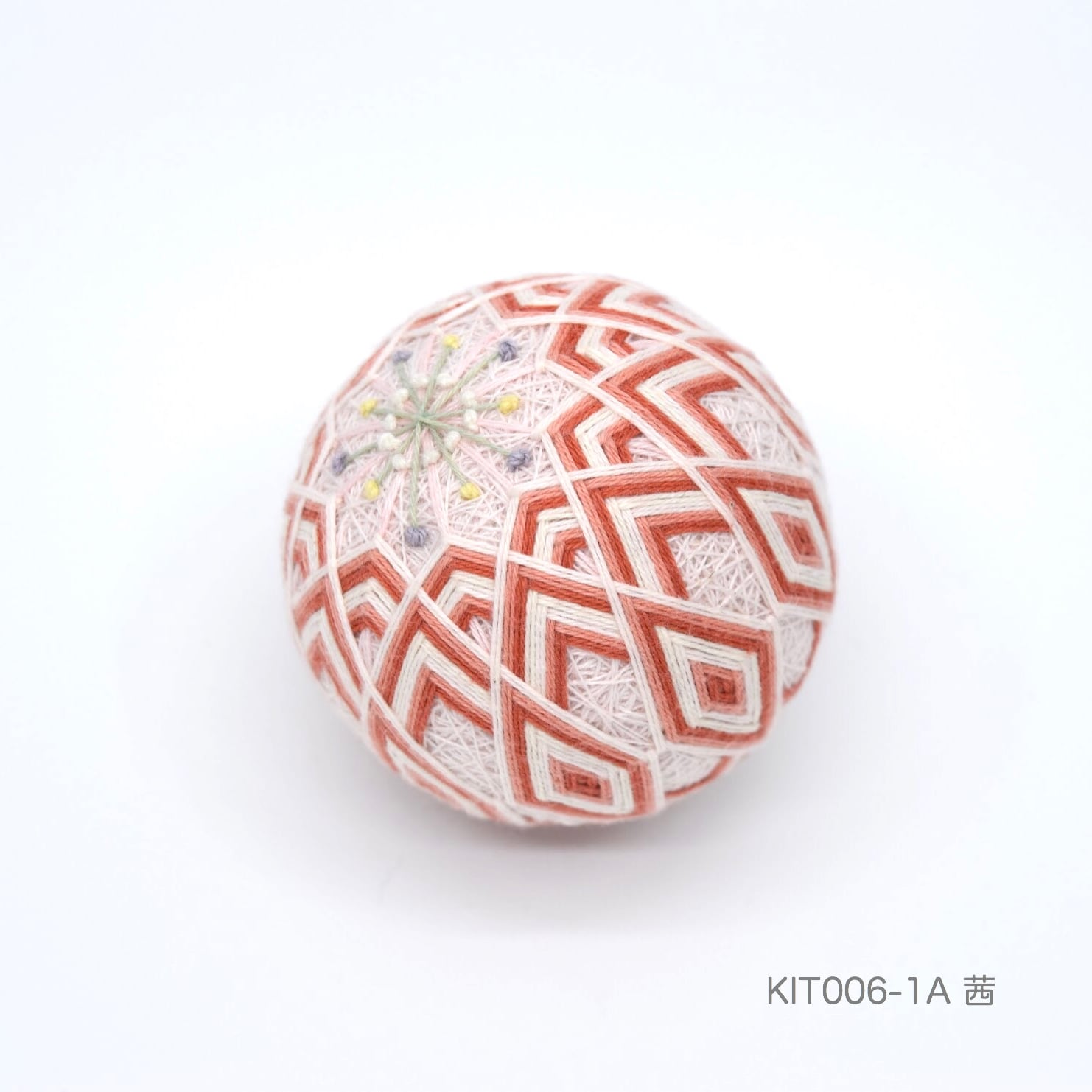 ◇動画付き◇手まりキット「ひな桜」（テキストあり）_KIT006-3 | 讃岐