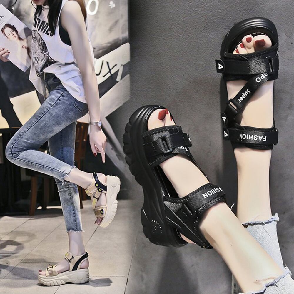 ベルクロ スポーツ サンダル レディース 春夏 厚底 おしゃれ カジュアル ストリート系 大人 かわいい きれいめ シューズ 大人可愛い 大人女子