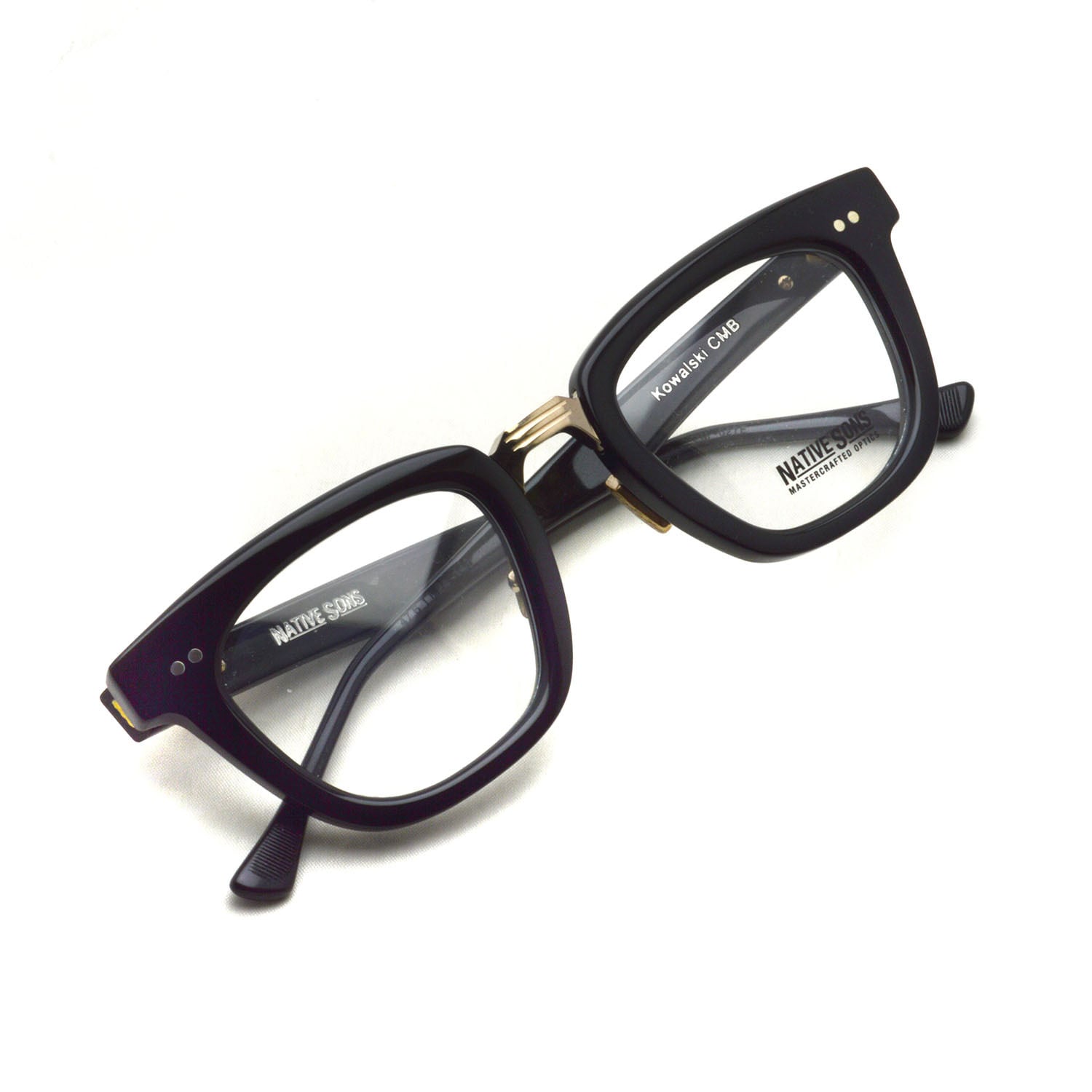 NATIVE SONS kowalski サングラス　黒縁　カラーレンズ　グレー NATIVE SONS / KOWALSKI CMB / Black ブラック-ゴールド ウェリントン