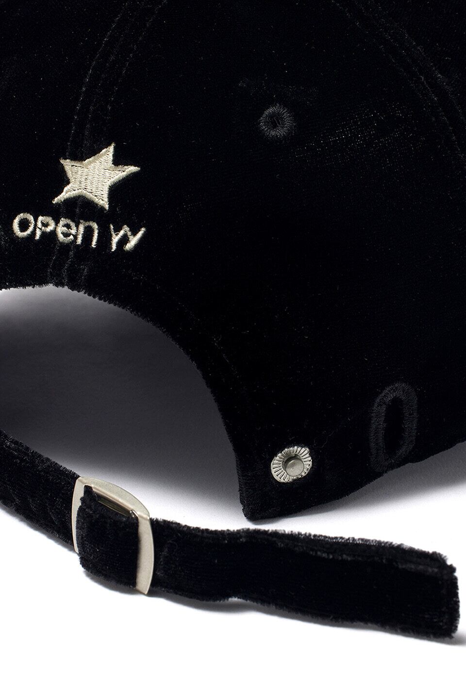 OPEN YY] YY VELVET BALL CAP, BLACK 正規品 韓国ブランド 韓国通販