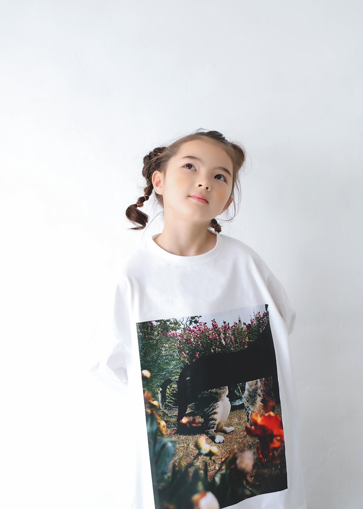 【 michirico 26AW 】 The Cats' Move BigT / MR26AW-07 / ホワイト / KIDS