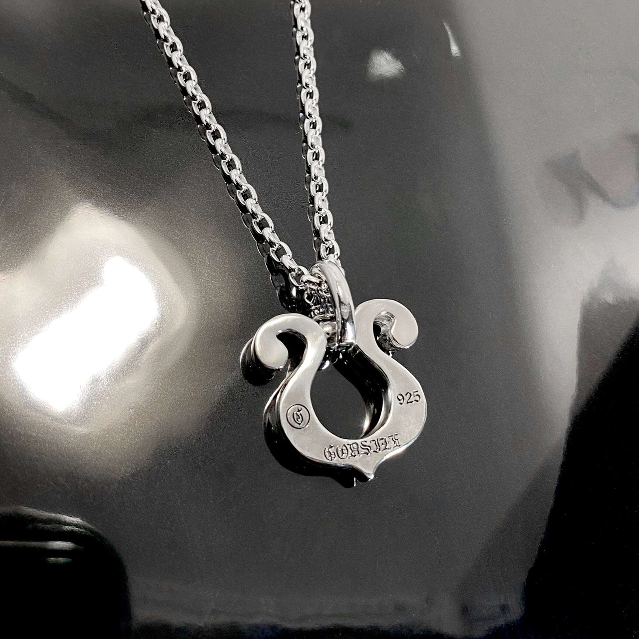 RHYTHMIC HORSESHOE LARGE NECKLACE #1 with GODSIZE® I.D. TAG / リズミックホースシューラージ#1ネックレス ゴッドサイズ® I.D.タグ