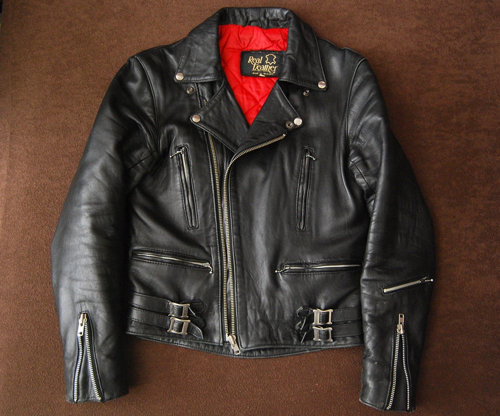 ‘80s UK Vintage Leather riders Jacket