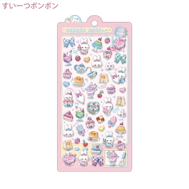優先枠【抽選販売・4種セット】クーリア ボンボンドロップシール