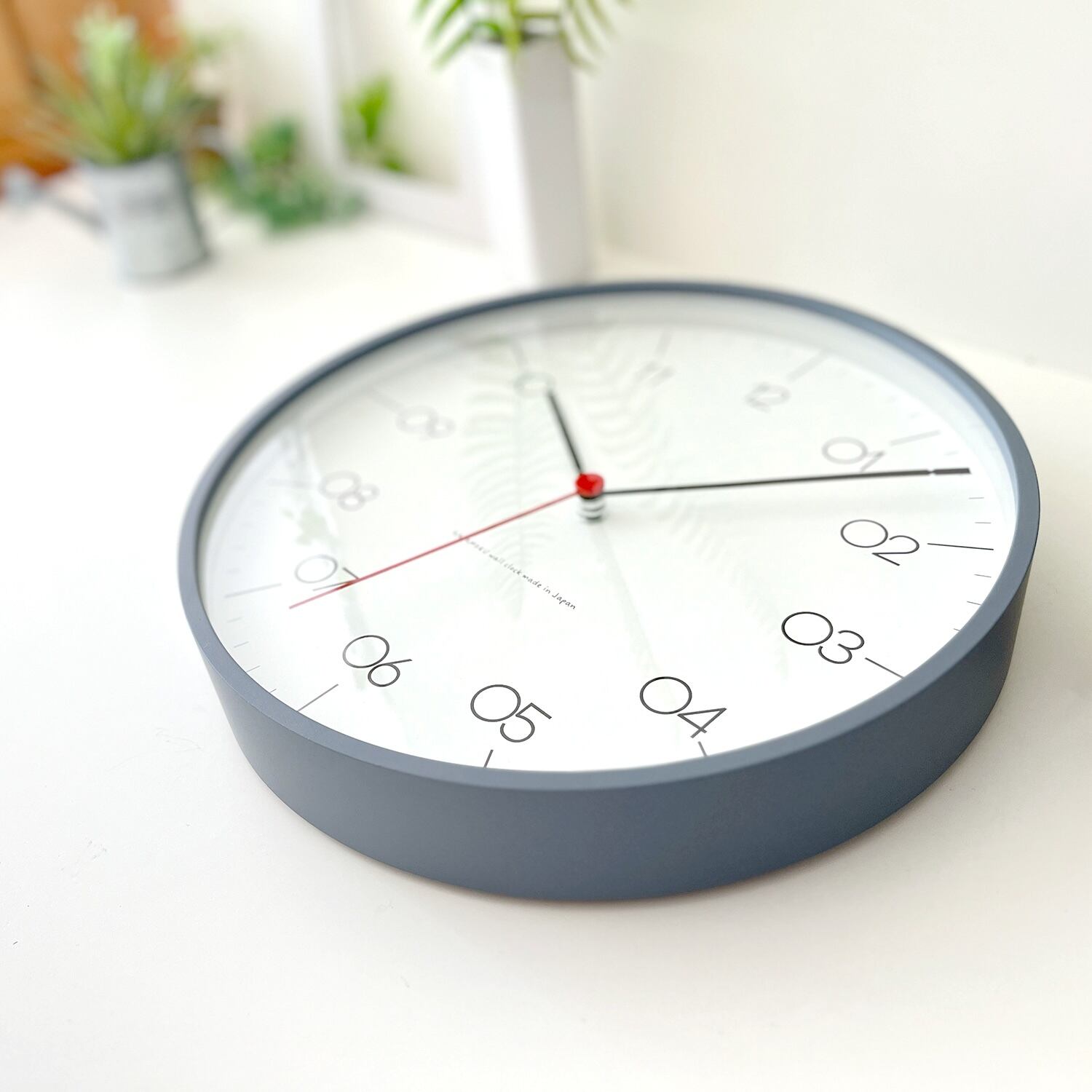 KATOMOKU plywood clock 24 グレー km-150GRS 掛け時計 SKP時計 | 加藤