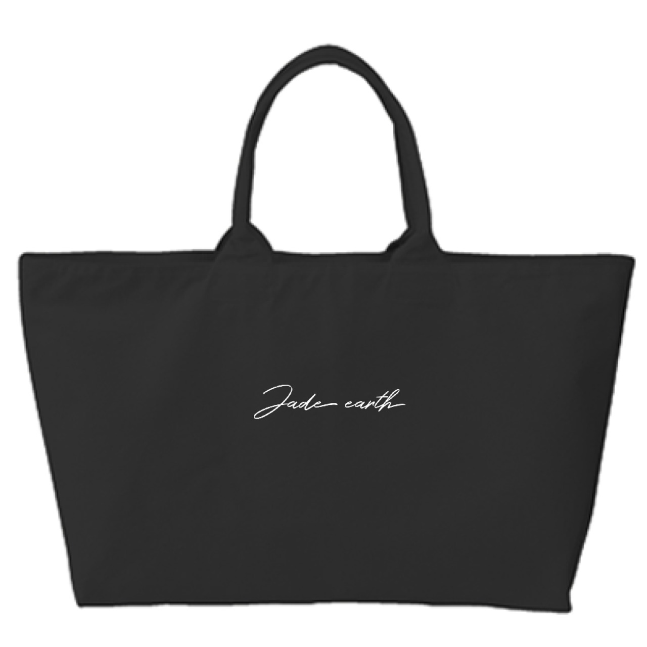 カーシブロゴ刺繍ジップトートバッグ