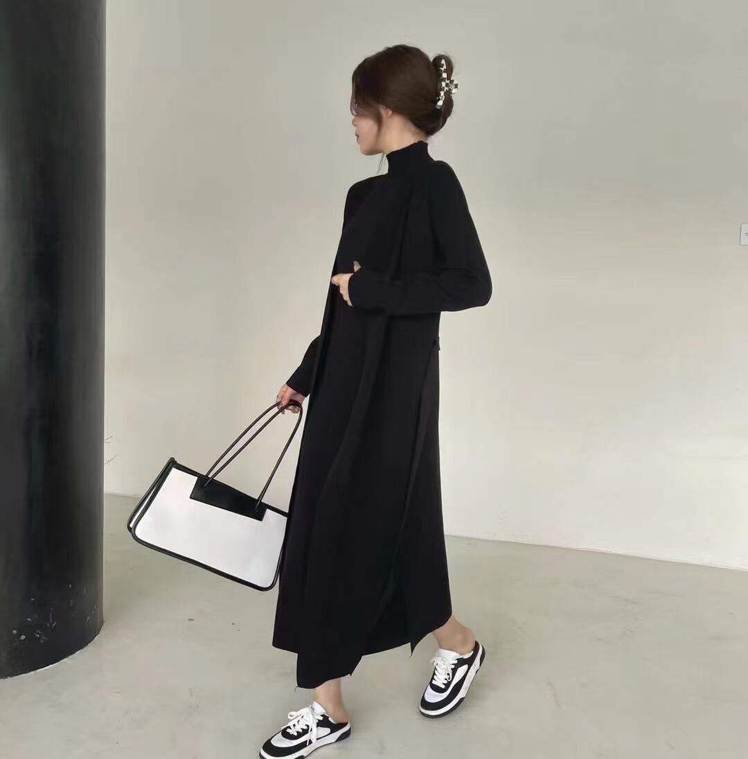 ハイネックニットワンピース(カーデset) AJ1050-1939