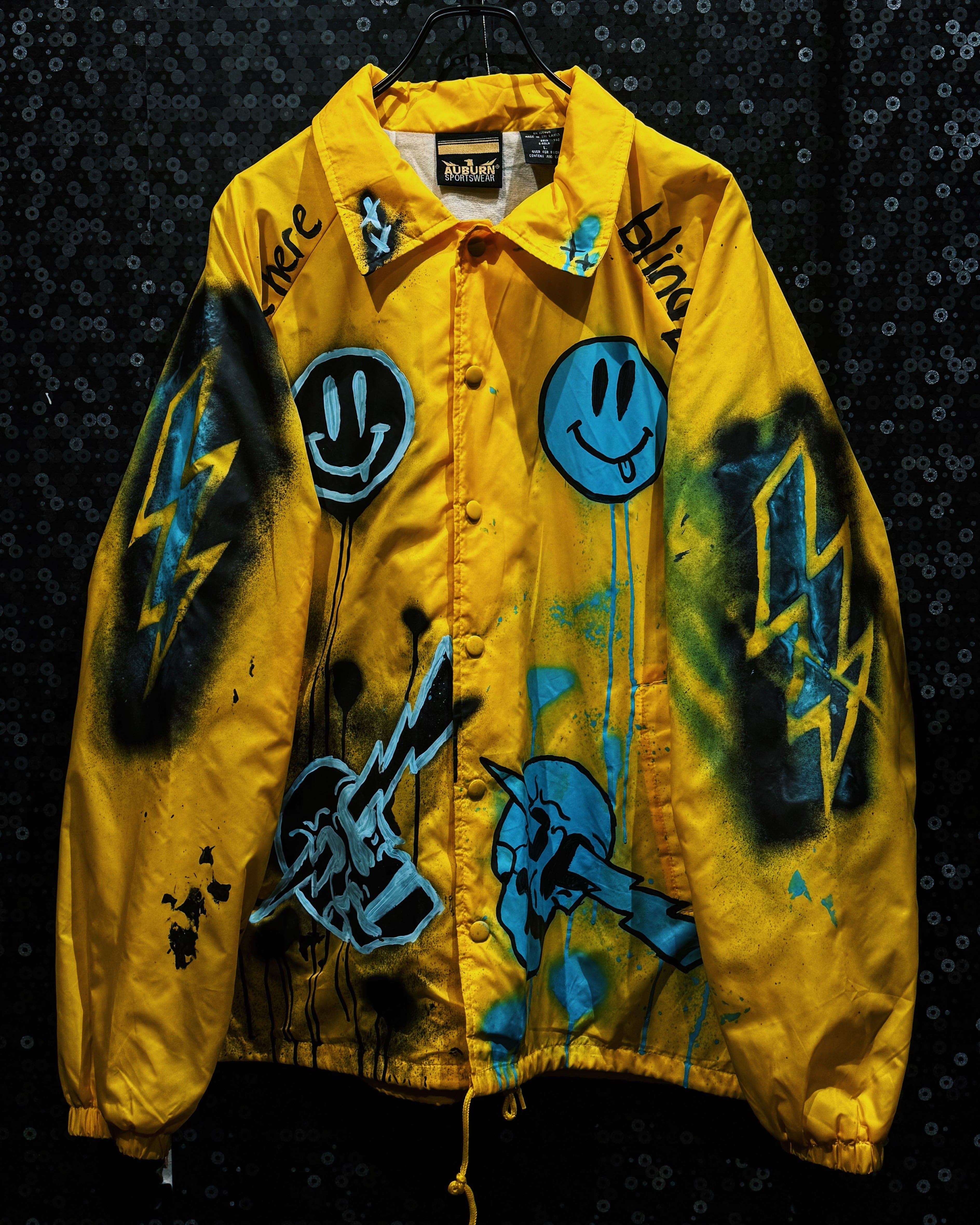 【ÆIEM】“AUBURN Sportswear” Custom Hand-Paint Coach Jacket