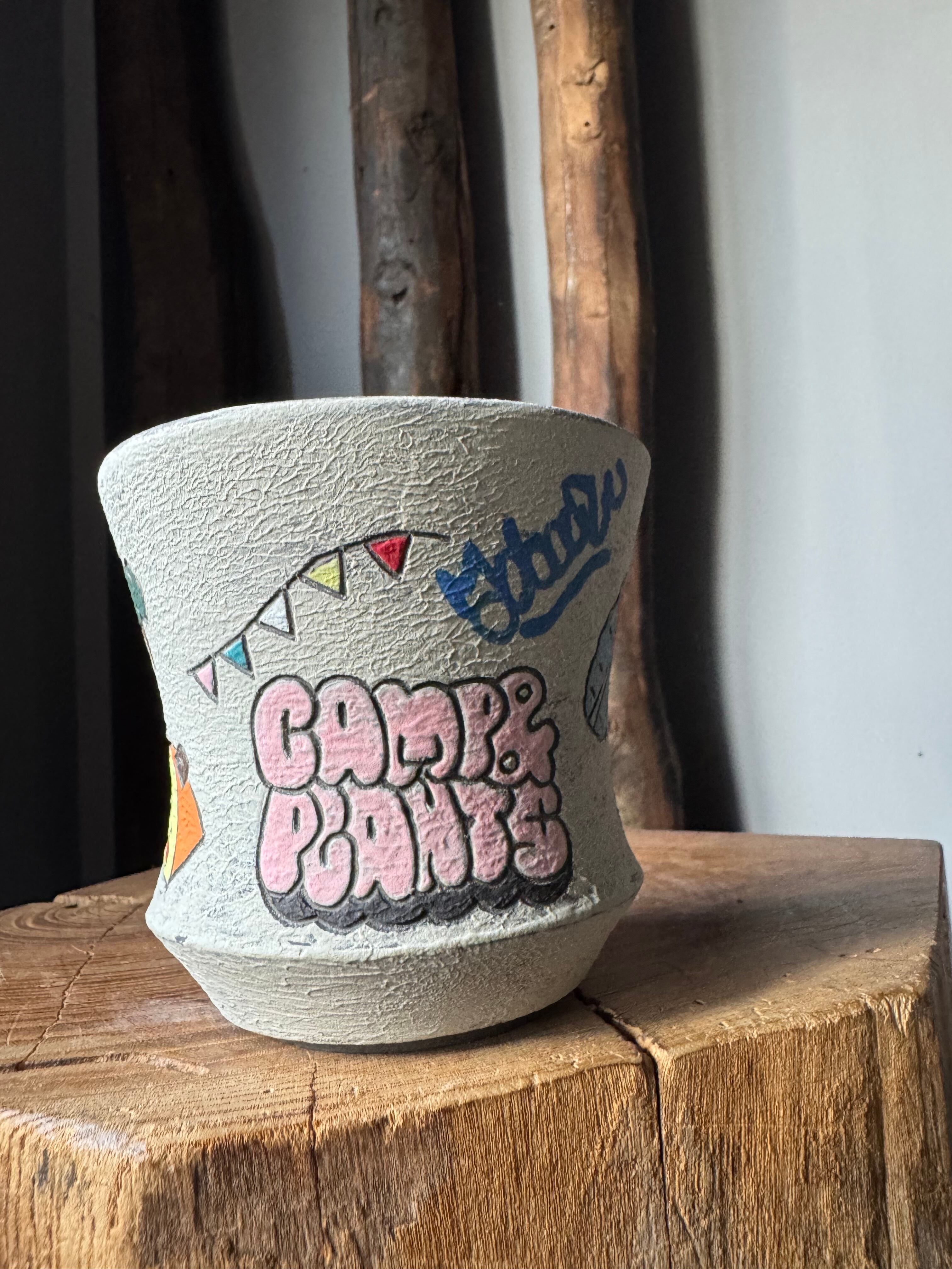 【新着】阿萬 × aobouzu グラフィティ鉢 4【外遊び編】WILD MARKET