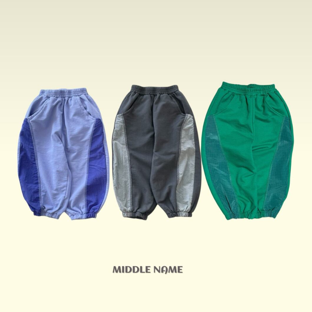 《送料無料》予約:切り替え配色パンツ【MIDDLENAME】