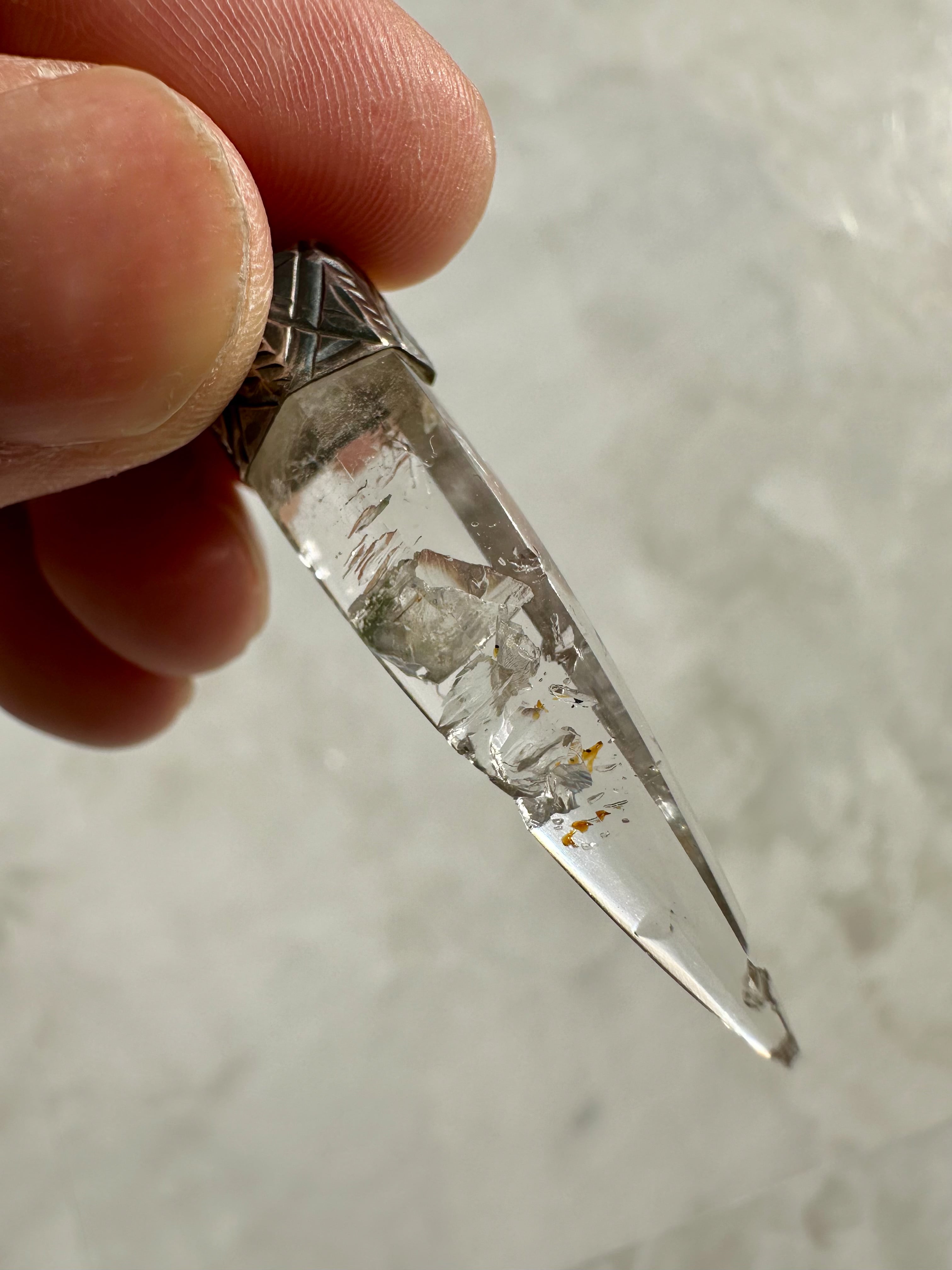 一点のみ☆本人着用☆オイルインクォーツ✴︎ガネッシュヒマール