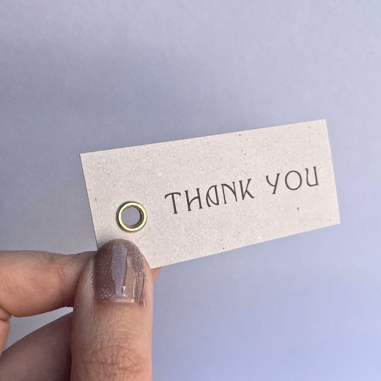 ハトメ付きThank you タグ | Andi.design