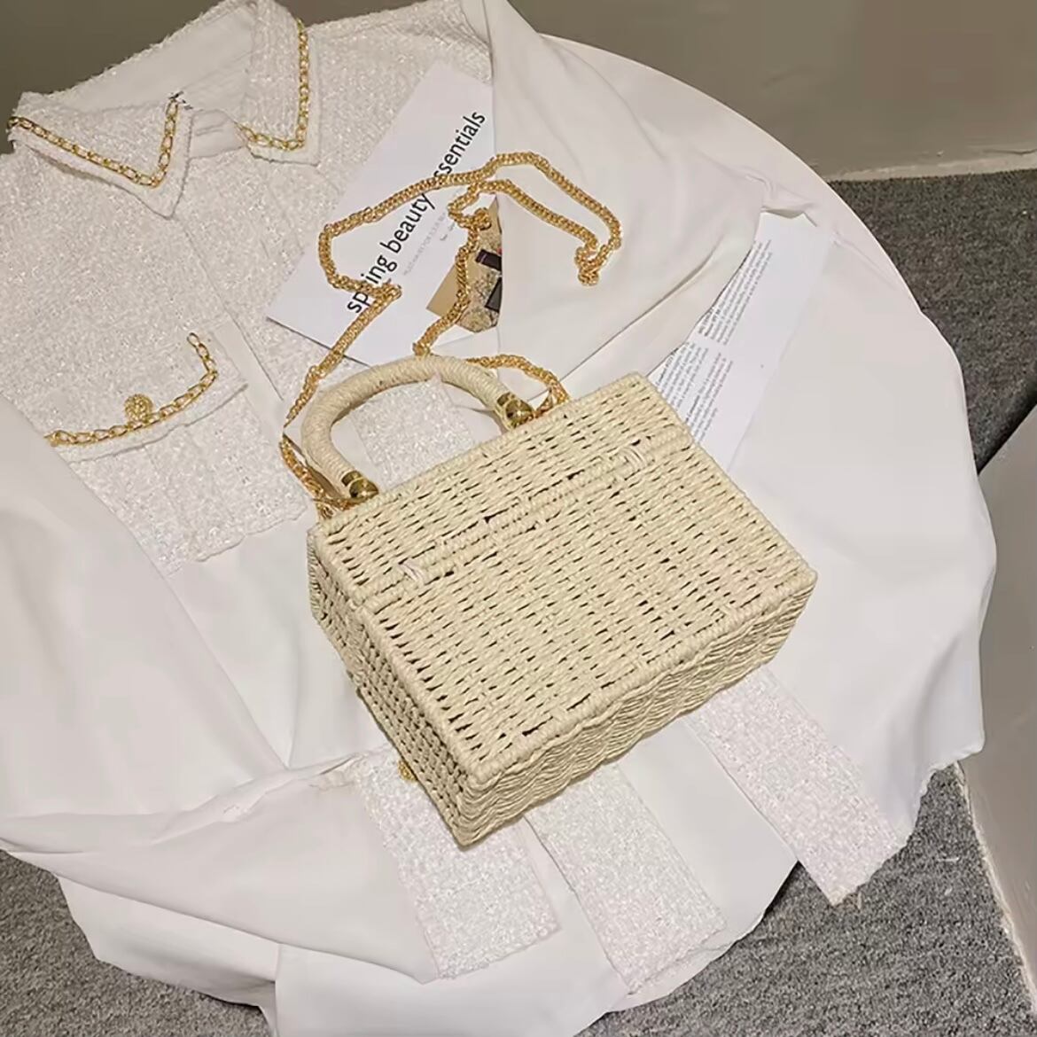 スクエアチェーンバスケット