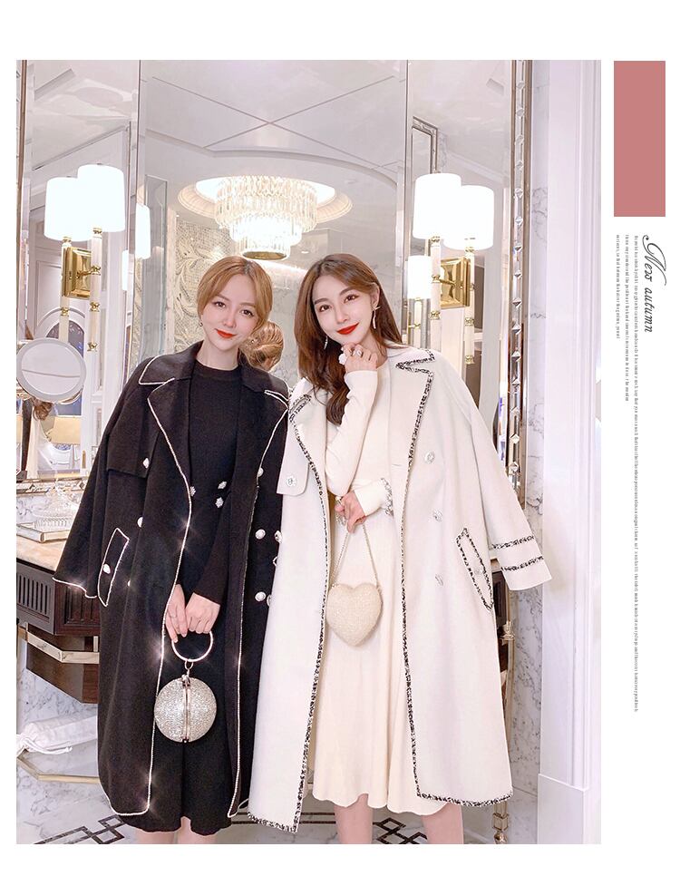 海外最新 ミドルレングスヘップバーンスタイルコート チェスターコート 2 ロングコート チェスターコート Albinofoundation Org