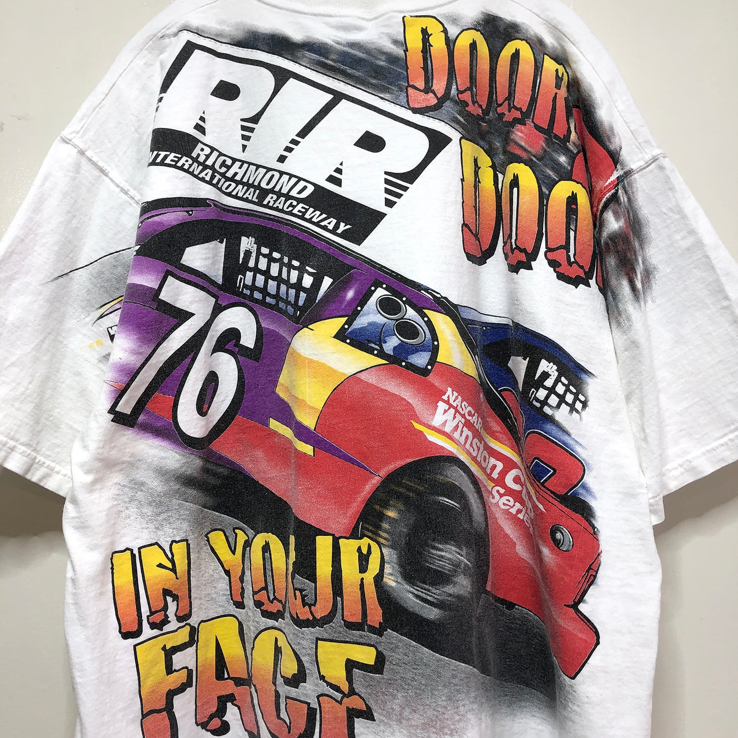 90S USA製 ナスカー 76 ヴィンテージ レーシング オールド Tシャツ 総