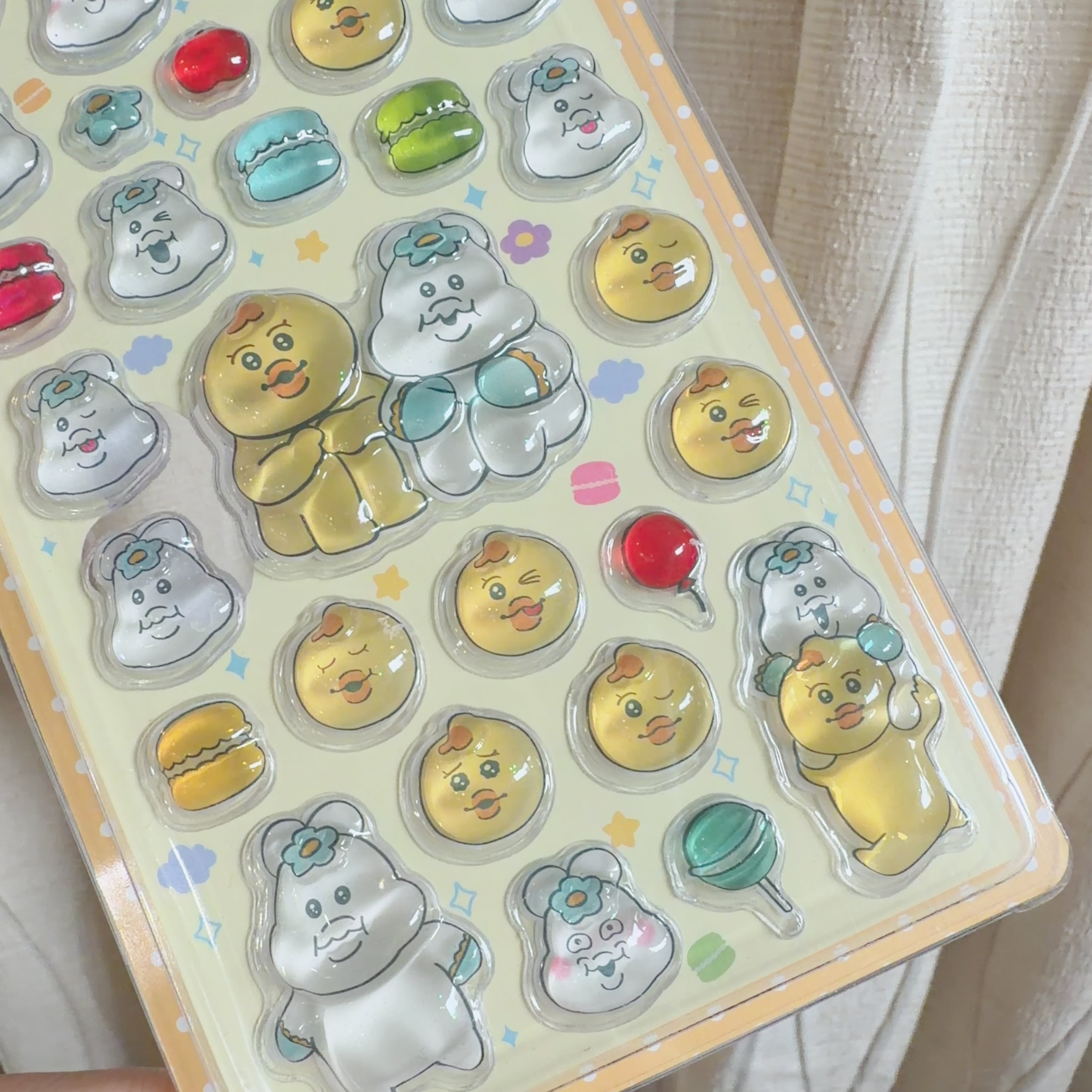 んぽちゃむ3Ｄシール